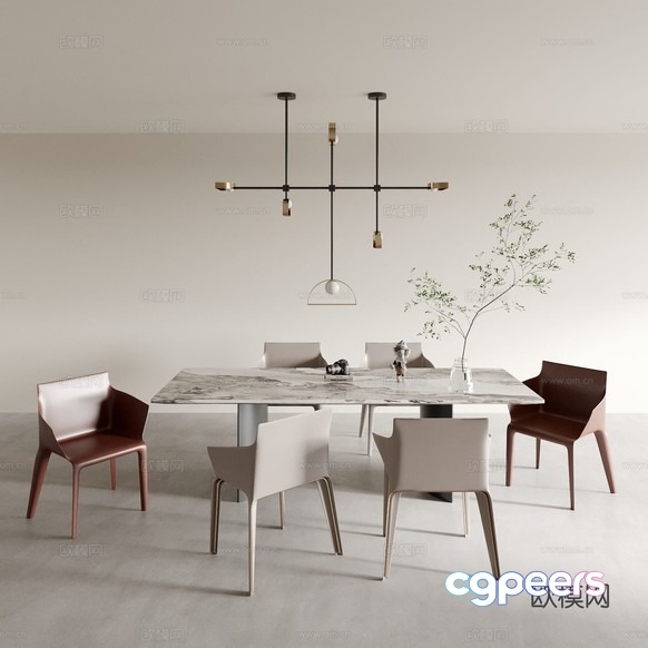 Modern Dining Room 3D Model - 15318 - CORONA Render