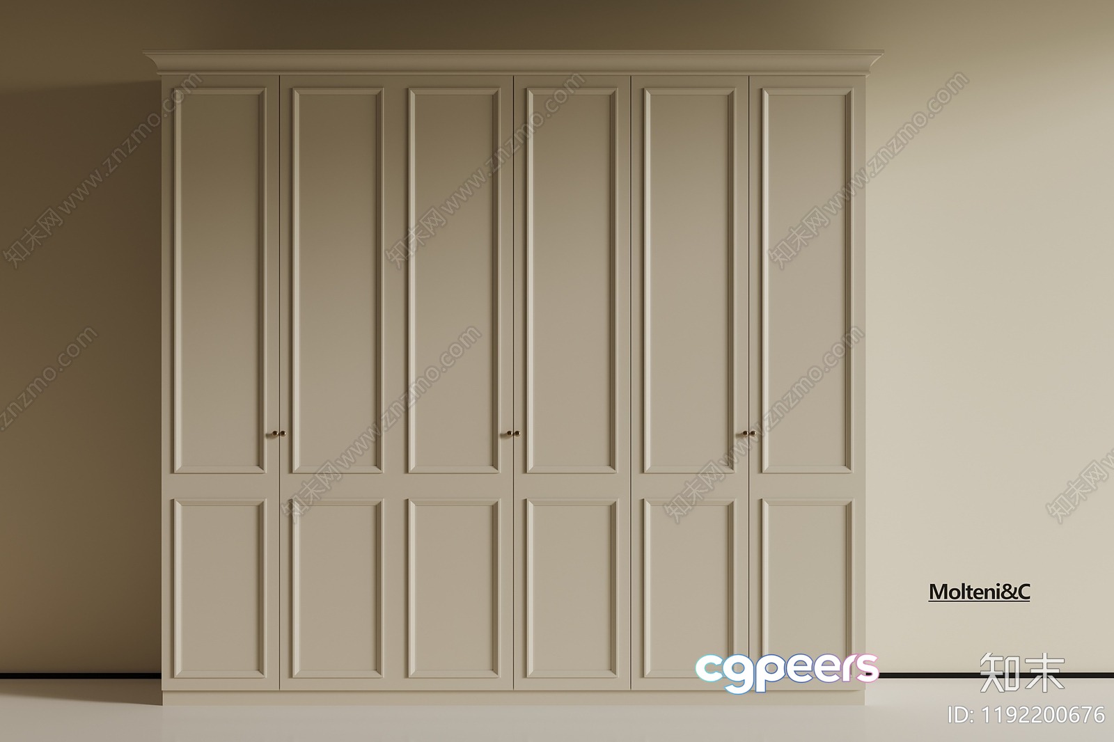 White Wardrobe 3D Model - 16816 - VRAY Render