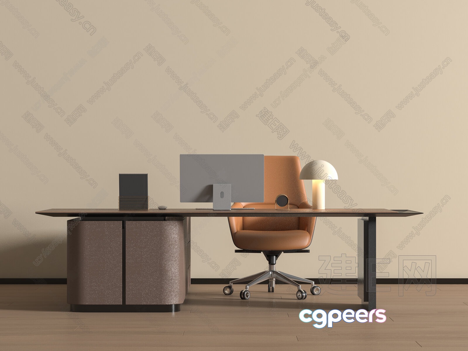 Modern Office Setup 3D Model - 15435 - VRAY Render