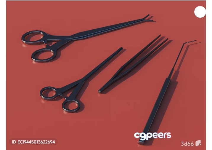 Surgical Instruments 3D Model - 4529 - VRAY Render