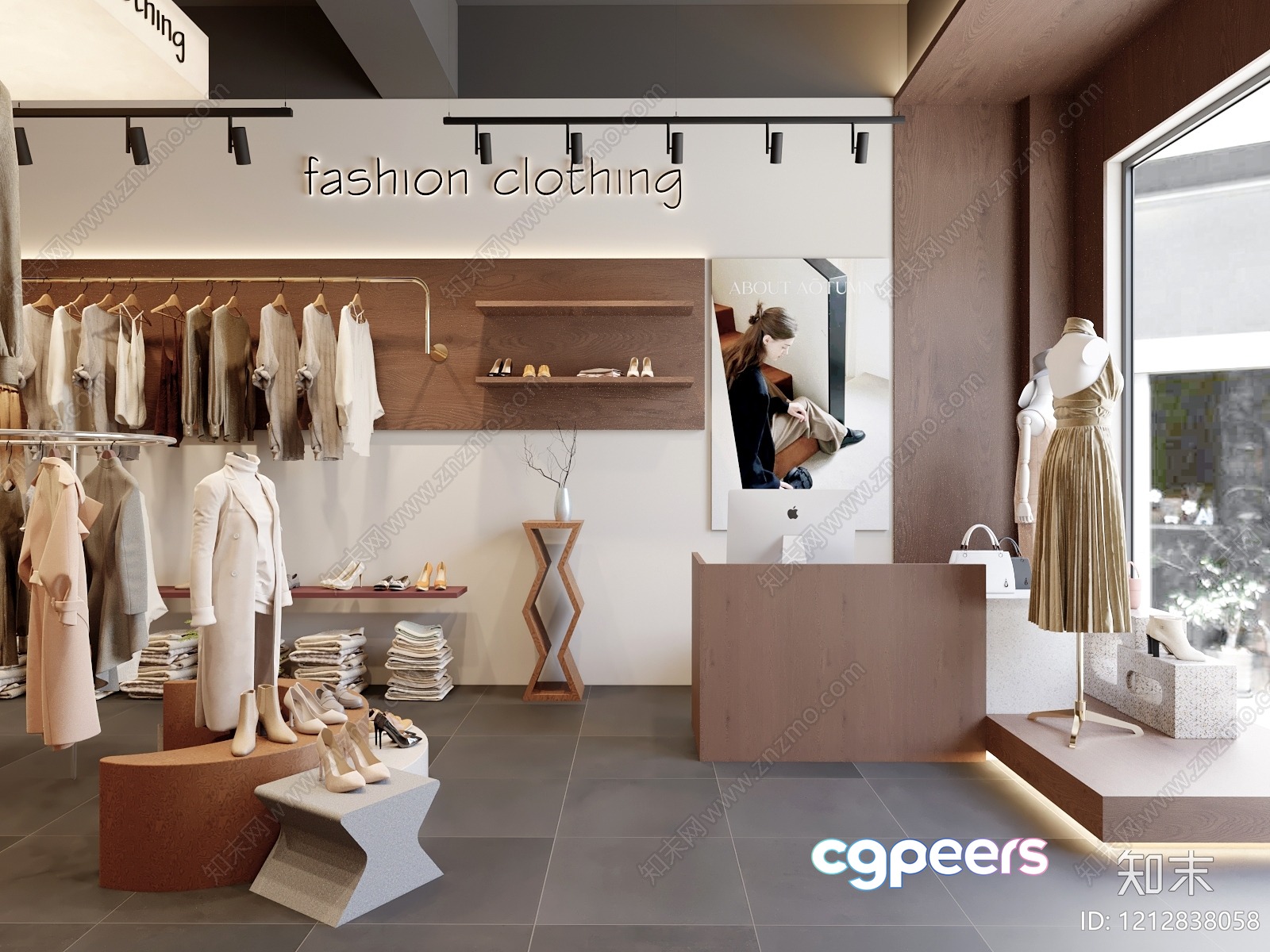 Fashion Clothing Store 3D Model - 1452 - VRAY Render Fashion Clothing Store 3D Model - 1452 - VRAY Render