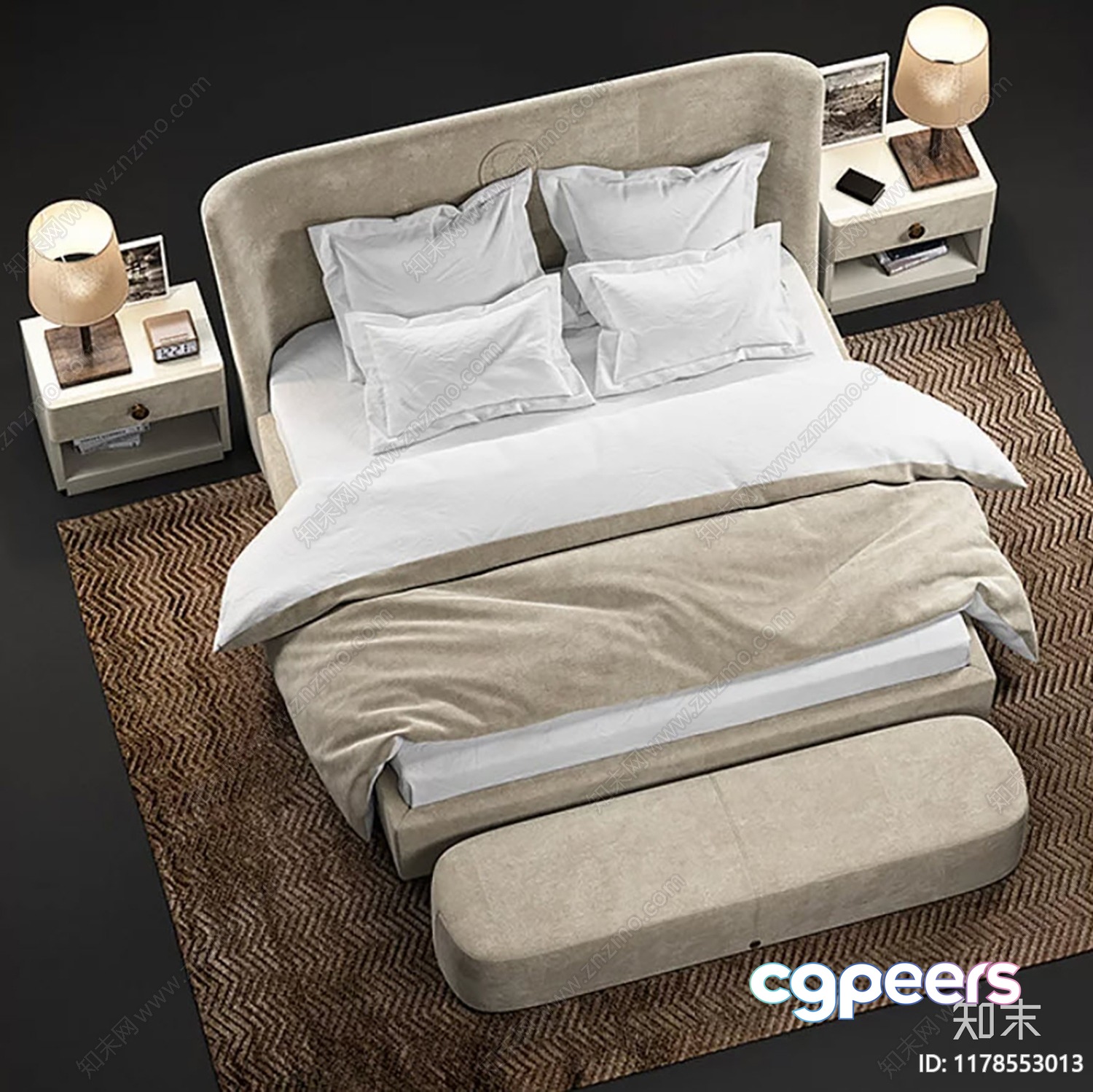 Cozy Bedroom 3D Model - 20076 - VRAY Render Cozy Bedroom 3D Model - 20076 - VRAY Render