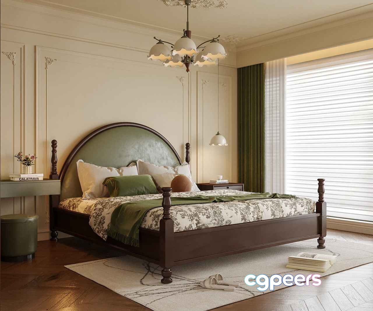 Cozy Bedroom 3D Model - 6029 - VRAY Render Cozy Bedroom 3D Model - 6029 - VRAY Render