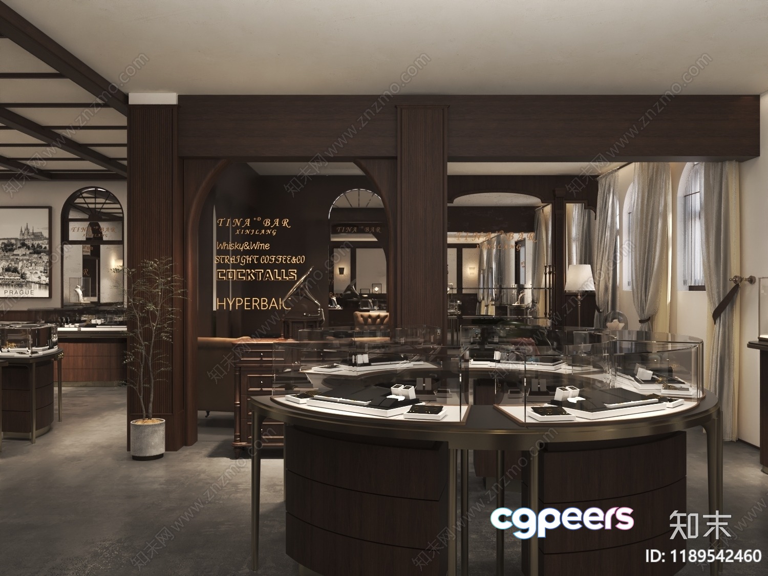 Modern Jewelry Store 3D Model - 13610 - VRAY Render