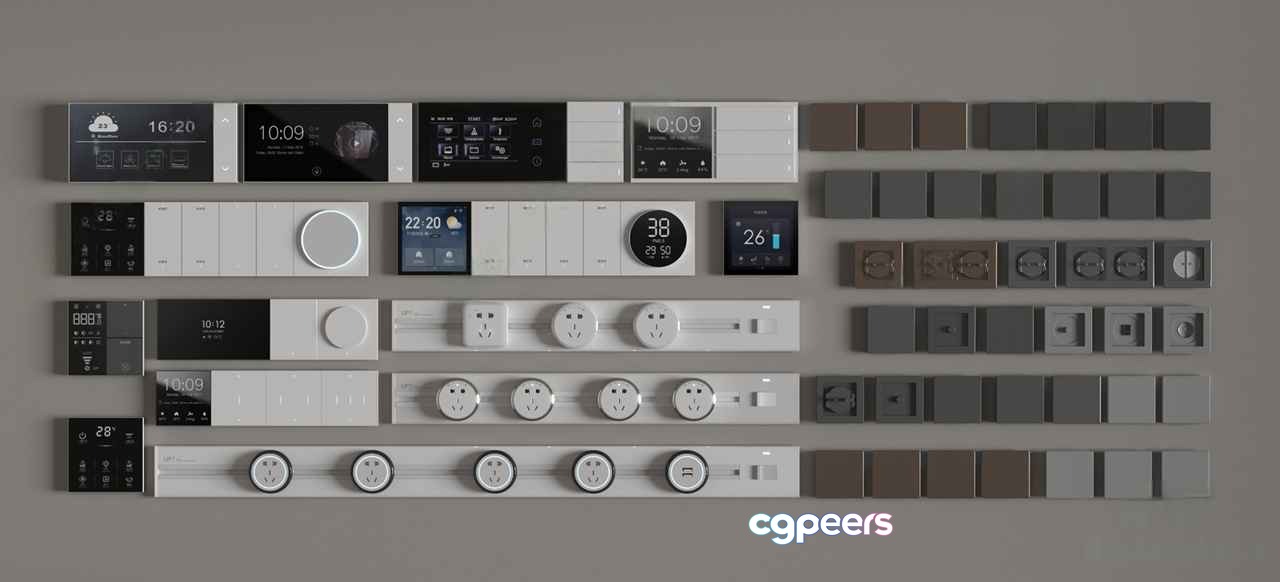 Smart Home Devices 3D Model - 15223 - VRAY Render