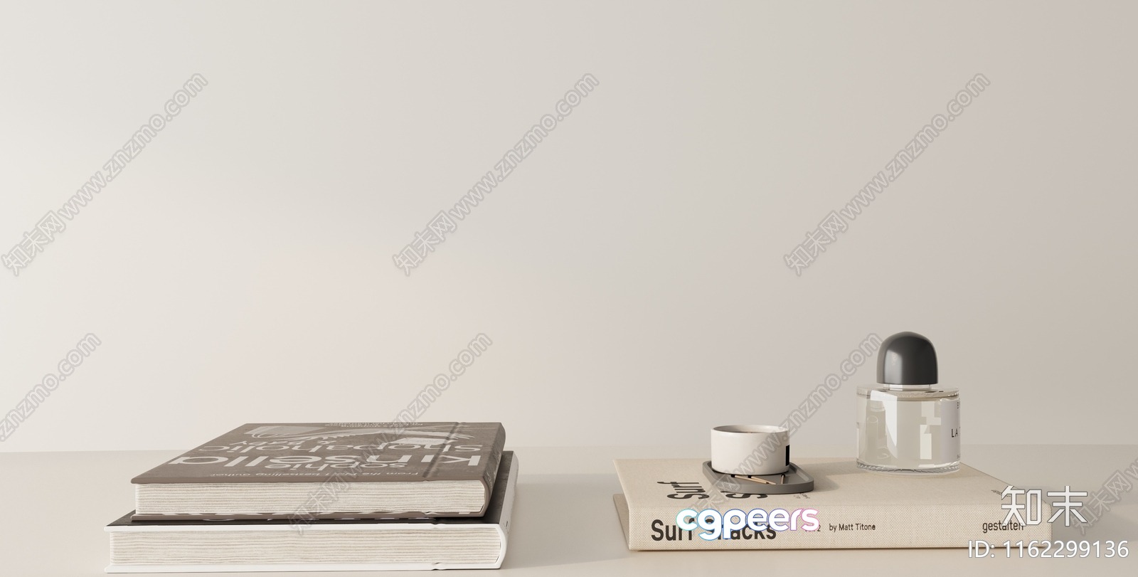 White Surf Shack Book 3D Model - 1943 - VRAY Render