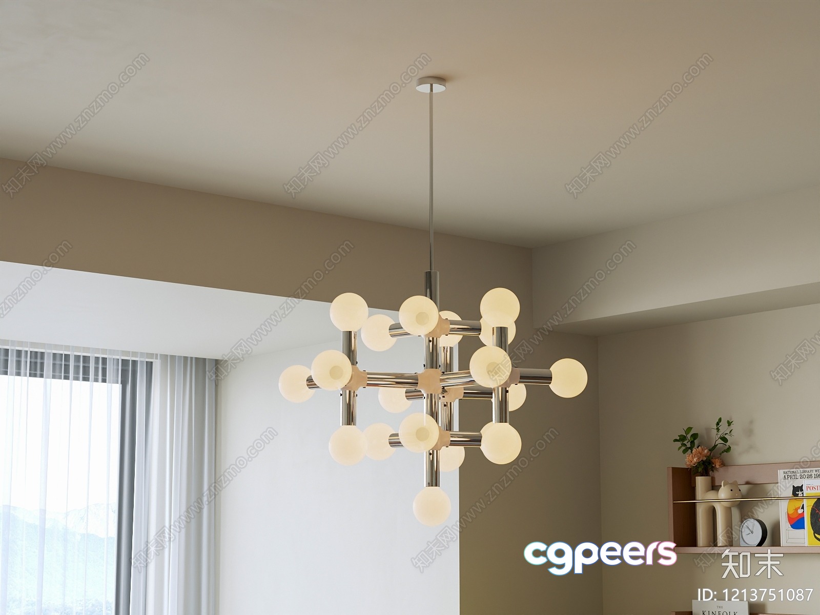 Modern Light Fixture 3D Model - 7176 - VRAY Render