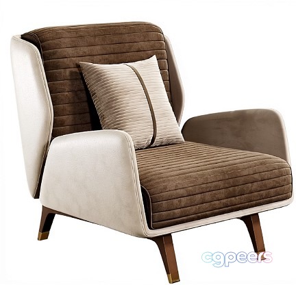 Modern Brown Chair 3D Model - 19272 - VRAY Render Modern Brown Chair 3D Model - 19272 - VRAY Render