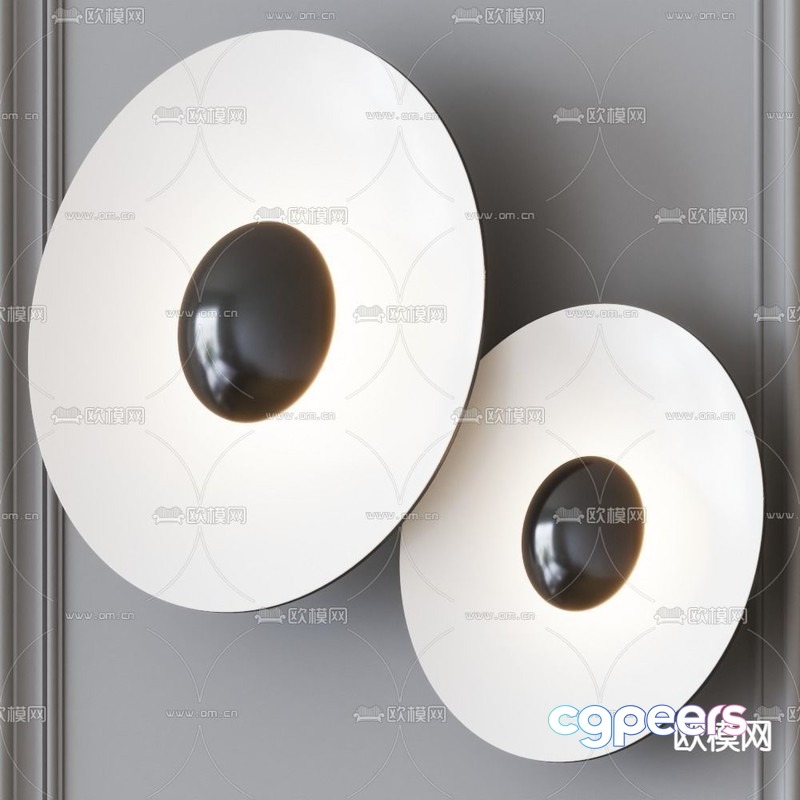 Modern White Wall Art 3D Model - 18356 - VRAY Render
