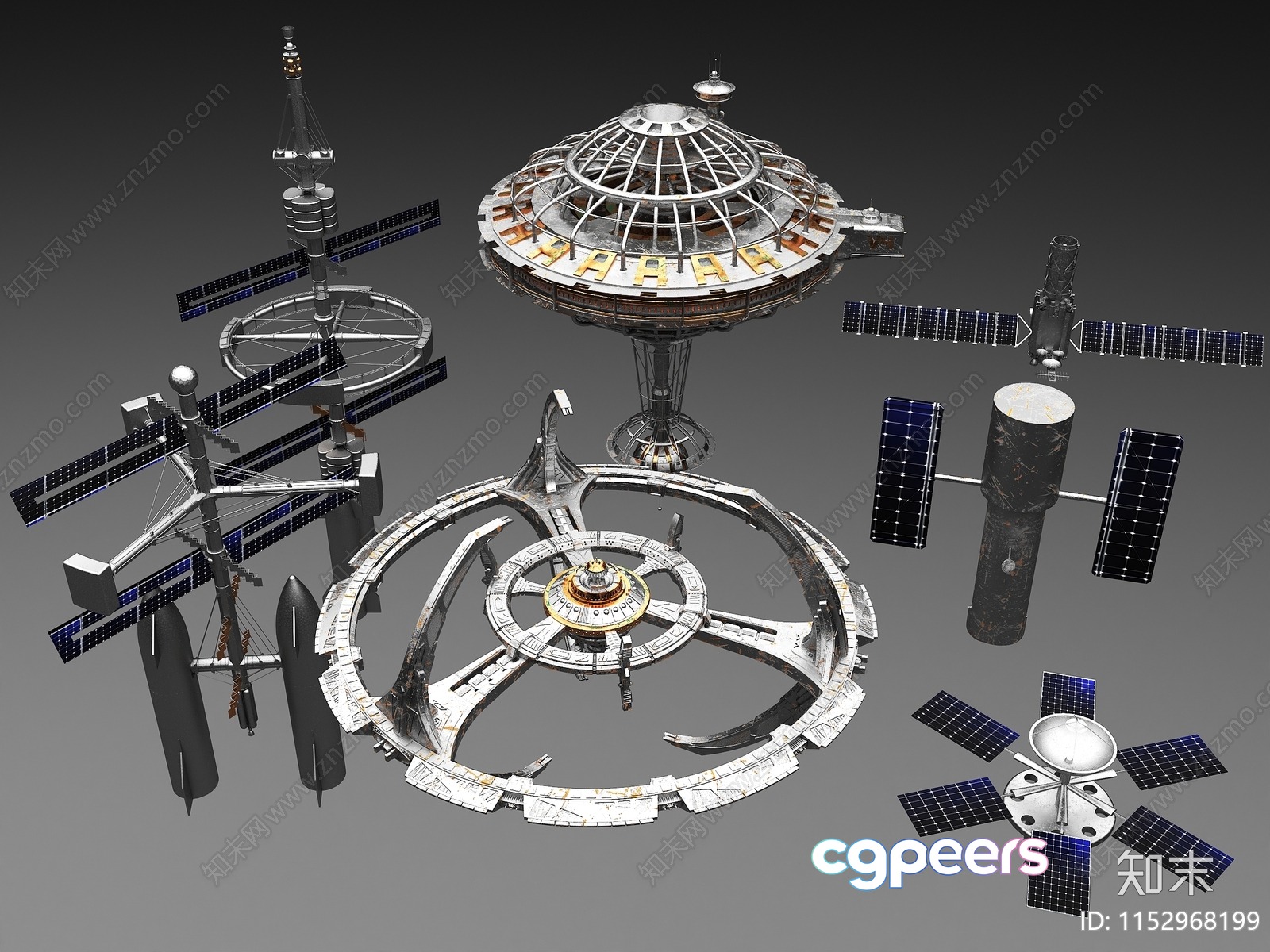 A Futuristic Space Station 3D Model - 18648 - VRAY Render A Futuristic Space Station 3D Model - 18648 - VRAY Render
