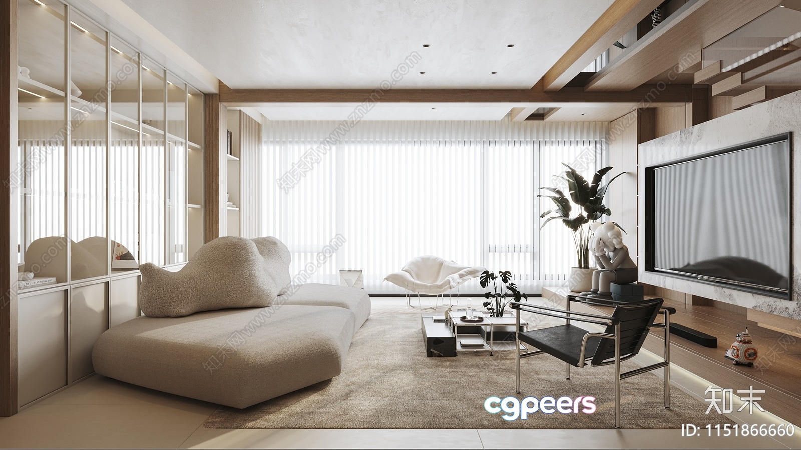 Modern Living Room 3D Model - 13060 - VRAY Render Modern Living Room 3D Model - 13060 - VRAY Render