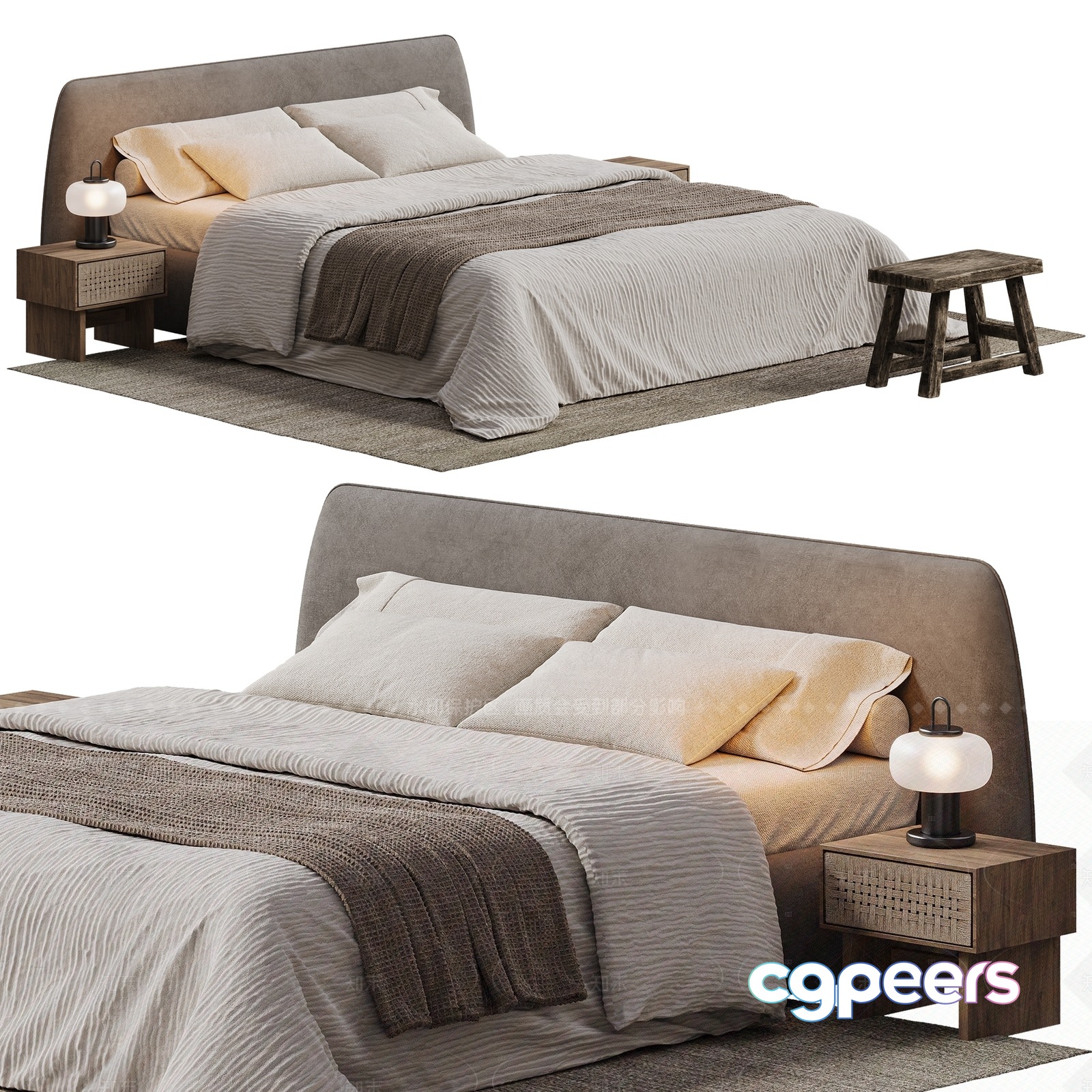Cozy Bedroom 3D Model - 9264 - VRAY Render Cozy Bedroom 3D Model - 9264 - VRAY Render