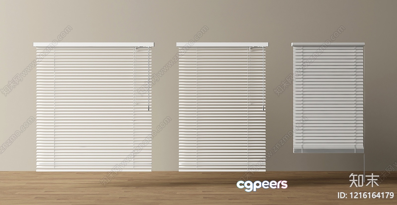 A Window With Blinds 3D Model - 14784 - VRAY Render