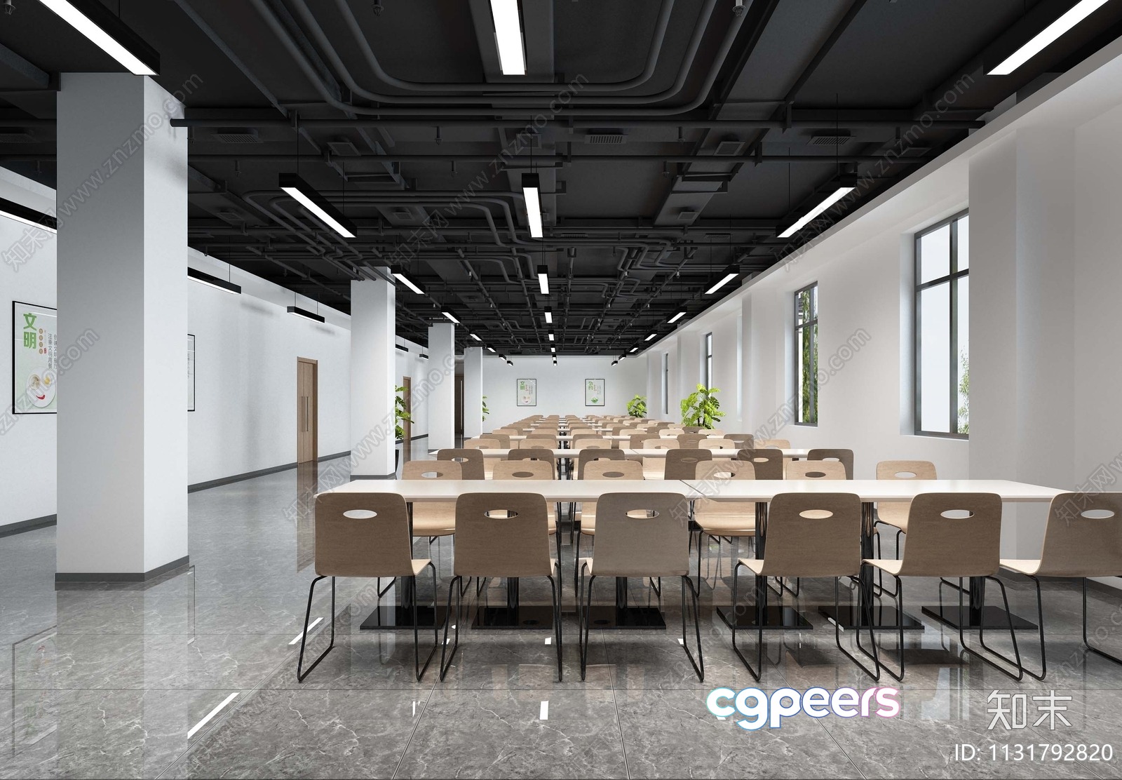 Modern Office Space 3D Model - 5771 - VRAY Render Modern Office Space 3D Model - 5771 - VRAY Render