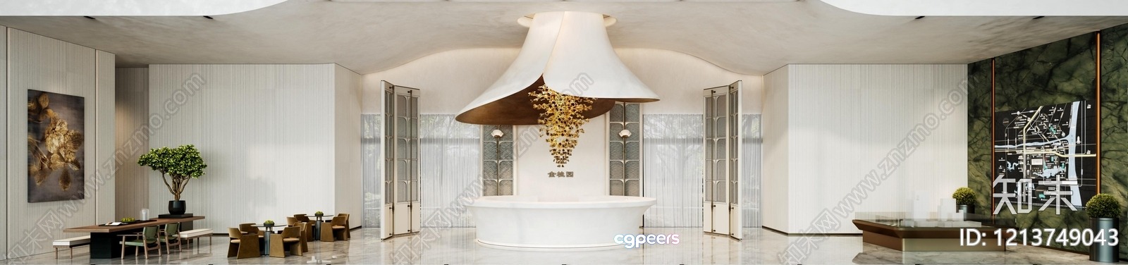 Modern Reception Area 3D Model - 16991 - VRAY Render Modern Reception Area 3D Model - 16991 - VRAY Render