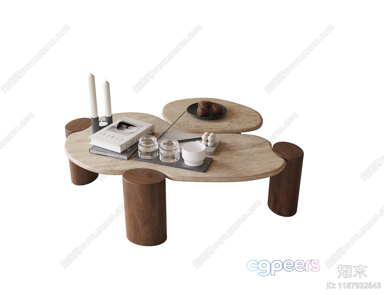 Modern Coffee Table 3D Model - 11884 - VRAY Render