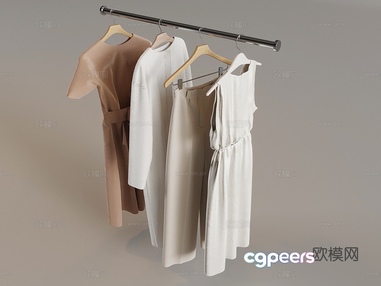 White Dresses 3D Model - 5360 - VRAY Render White Dresses 3D Model - 5360 - VRAY Render