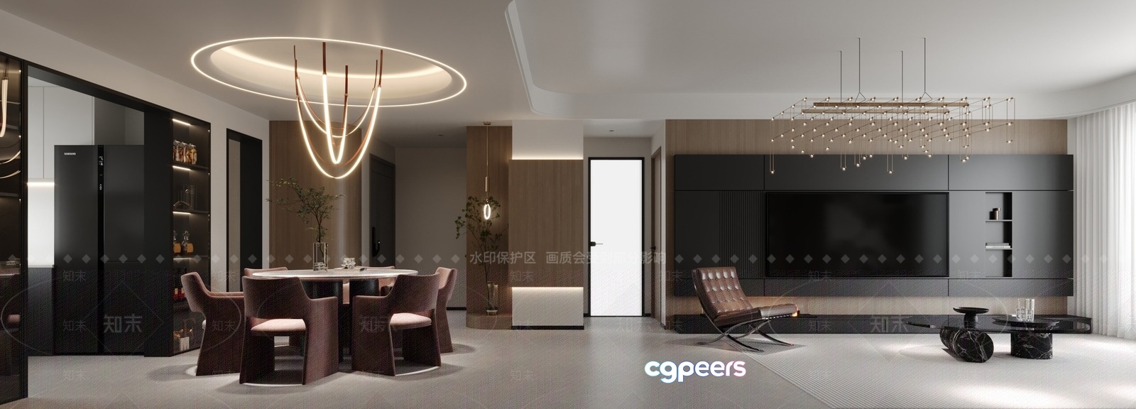 Modern Living Room 3D Model - 22333 - VRAY Render Modern Living Room 3D Model - 22333 - VRAY Render