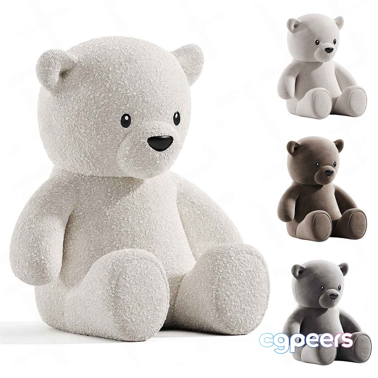 A Large Teddy Bear 3D Model - 7966 - CORONA Render