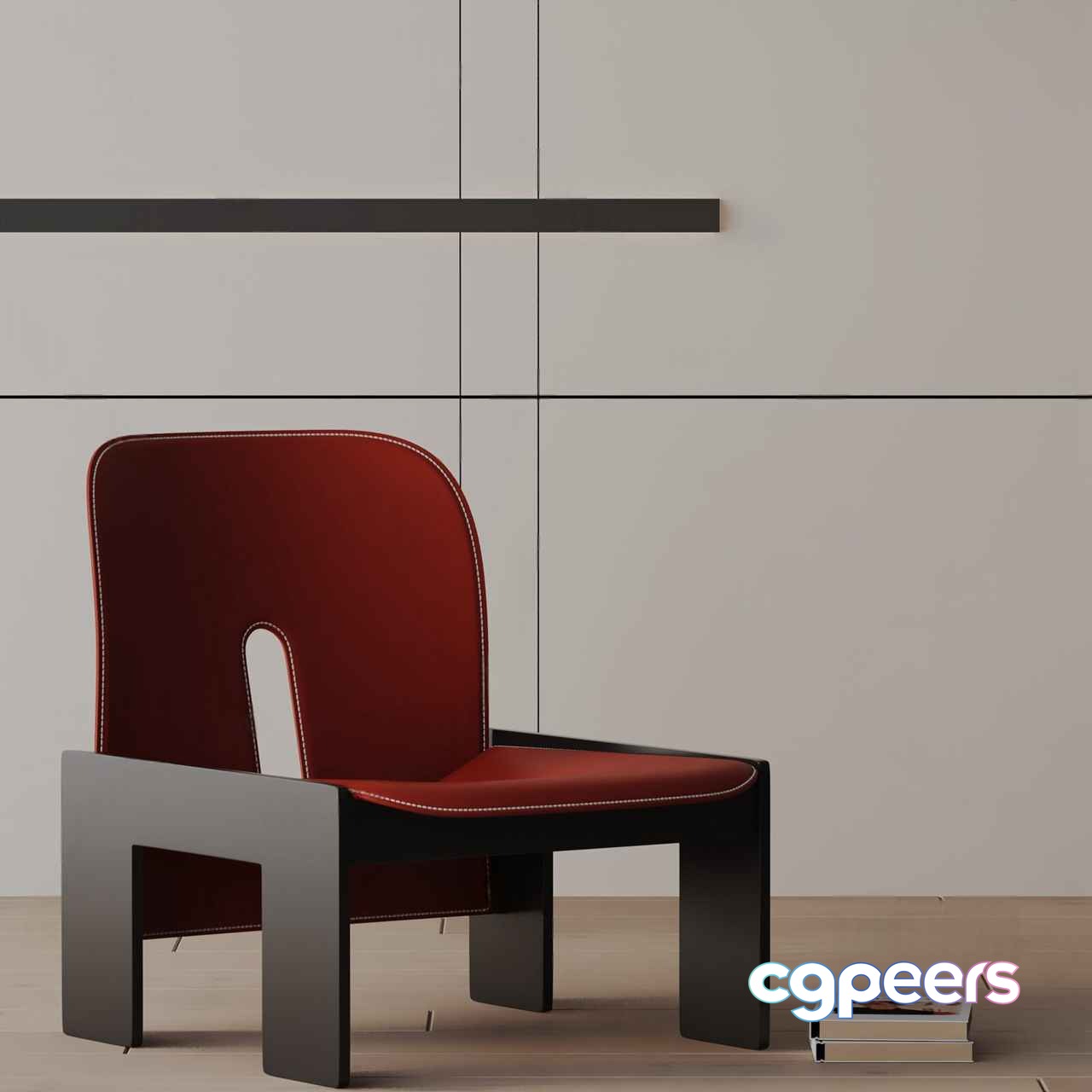 Modern Minimalist Chair 3D Model - 847 - VRAY Render