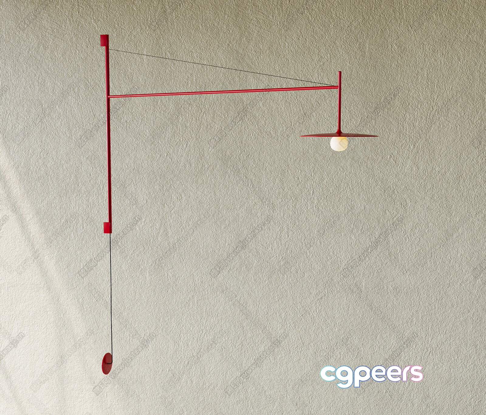 A Red Mobile 3D Model - 19104 - VRAY Render