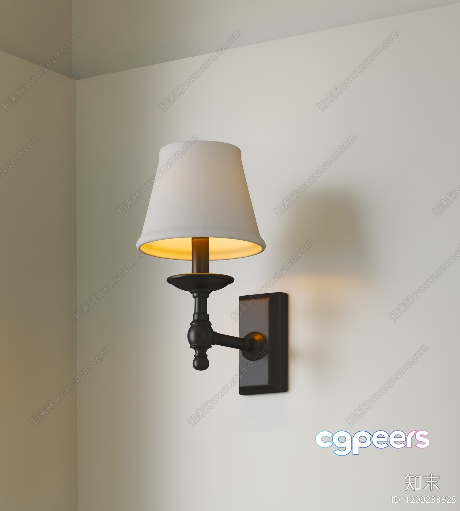 Gold Light Fixture 3D Model - 19751 - VRAY Render