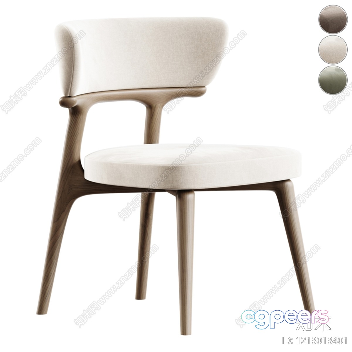 Modern Wooden Chair 3D Model - 5842 - VRAY Render