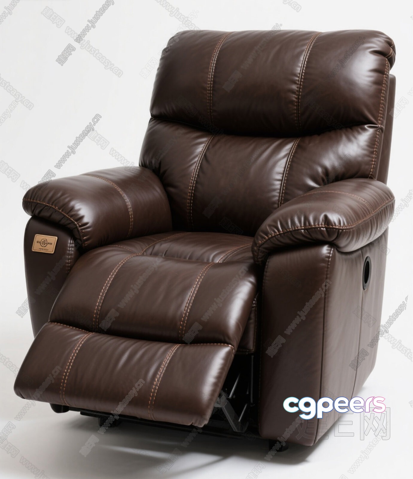 Brown Leather Recliner 3D Model - 14006 - VRAY Render