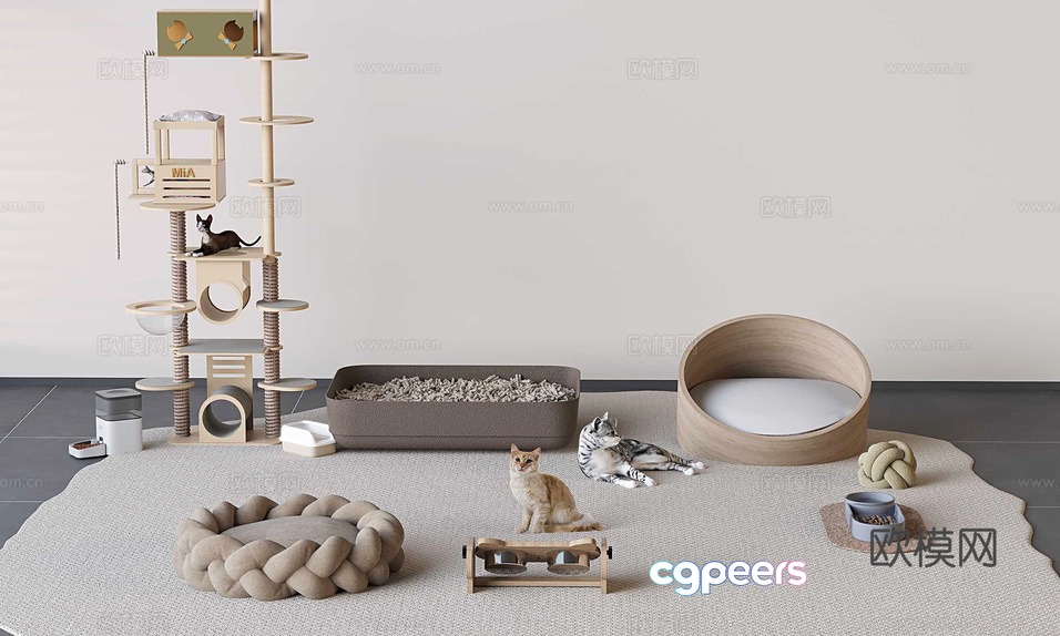 Cat Toys 3D Model - 1830 - VRAY Render Cat Toys 3D Model - 1830 - VRAY Render