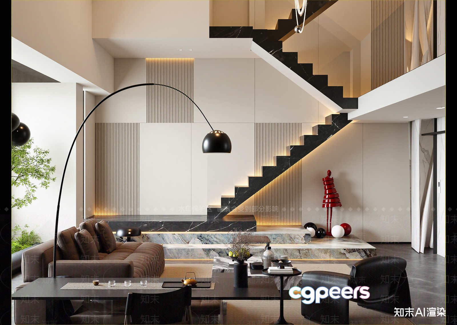 Modern Living Room 3D Model - 13419 - VRAY Render Modern Living Room 3D Model - 13419 - VRAY Render