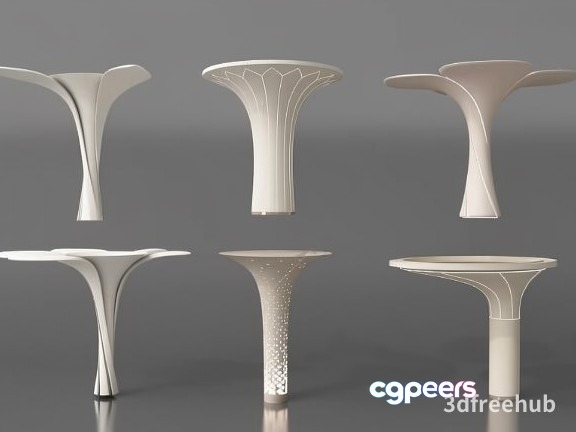 Modern 3D Tables 3D Model - 20465 - VRAY Render