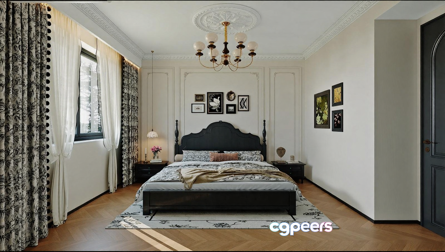 Cozy Bedroom 3D Model - 6181 - VRAY Render