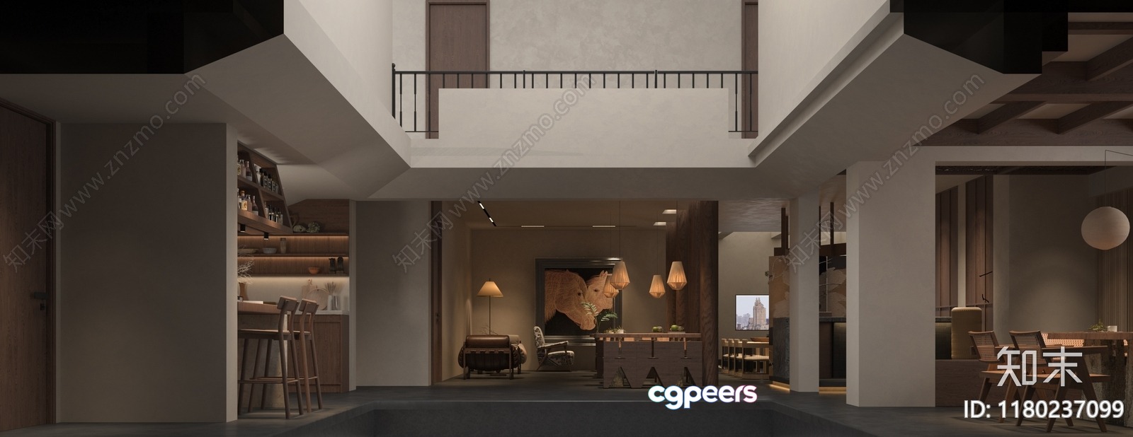 Modern Living Room 3D Model - 17607 - VRAY Render Modern Living Room 3D Model - 17607 - VRAY Render