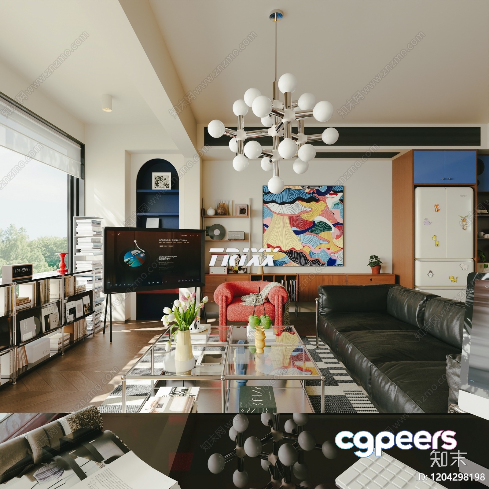 Modern Living Room 3D Model - 11247 - VRAY Render Modern Living Room 3D Model - 11247 - VRAY Render