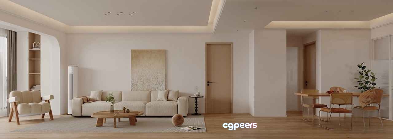 Modern Living Room 3D Model - 12491 - VRAY Render Modern Living Room 3D Model - 12491 - VRAY Render