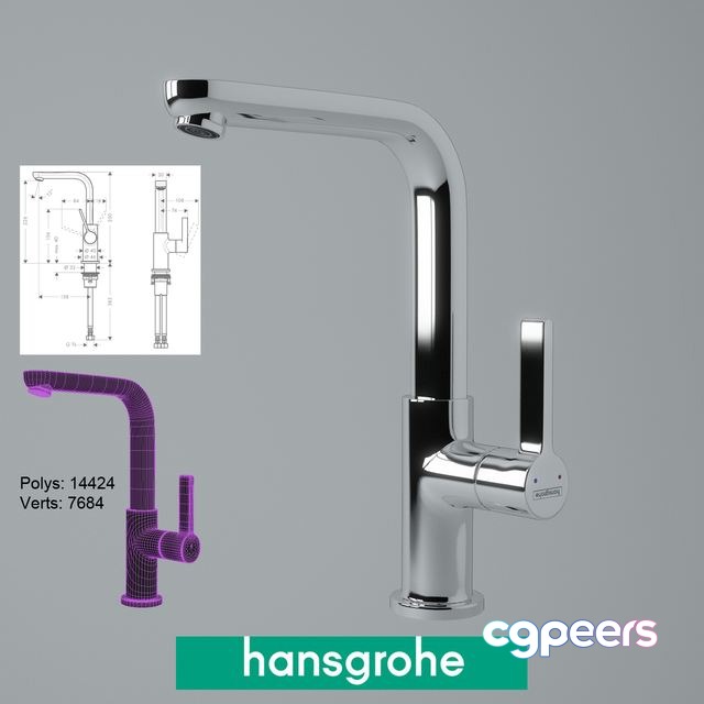 3ds Max Free - Hansgrohe Metris S 7 3ds Max Free - Hansgrohe Metris S 7