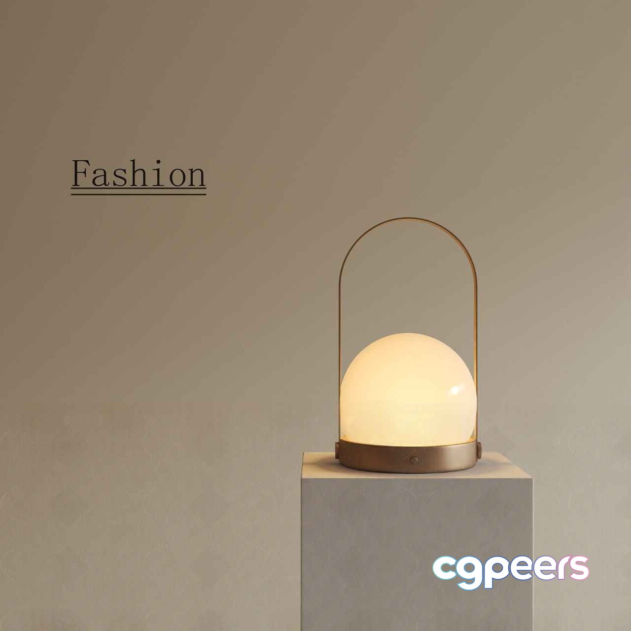 Gold Light Fixture 3D Model - 12368 - VRAY Render