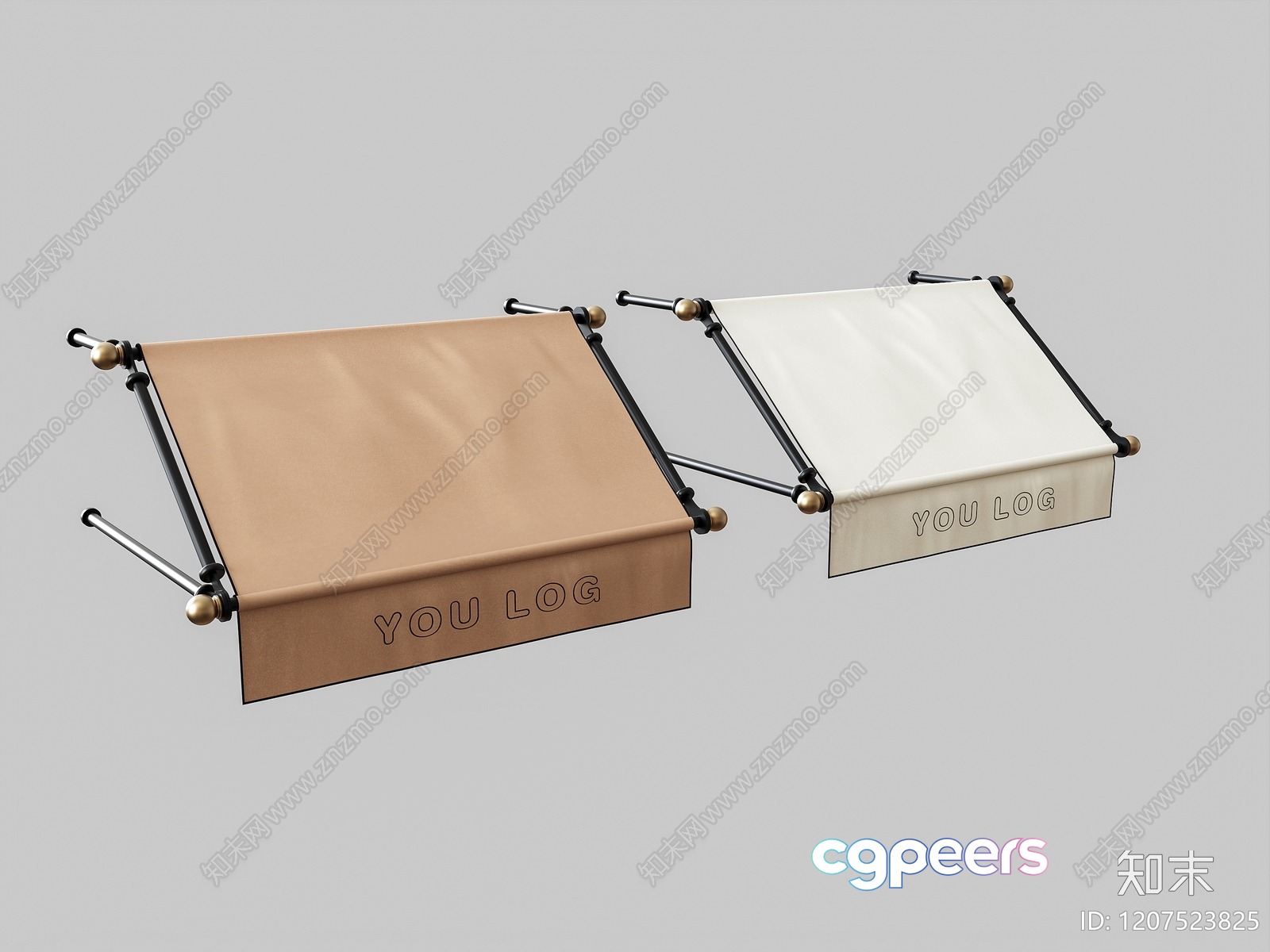 A Beige And White Storage Box With A Metal Frame 3D Model - 3557 - VRAY Render A Beige And White Storage Box With A Metal Frame 3D Model - 3557 - VRAY Render