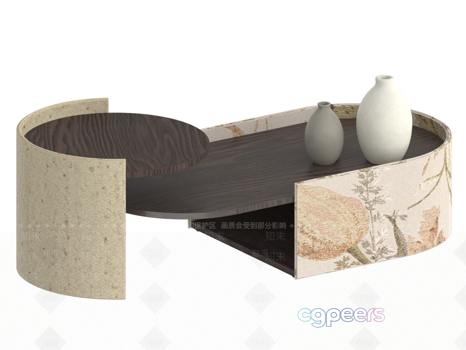 Modern Coffee Table 3D Model - 13385 - VRAY Render