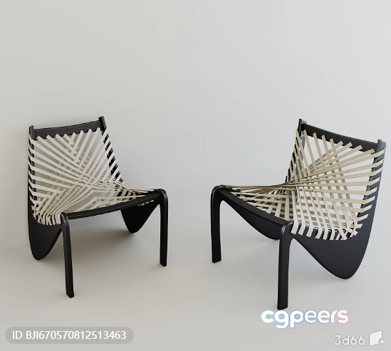 Two Modern Chairs 3D Model - 12315 - CORONA Render