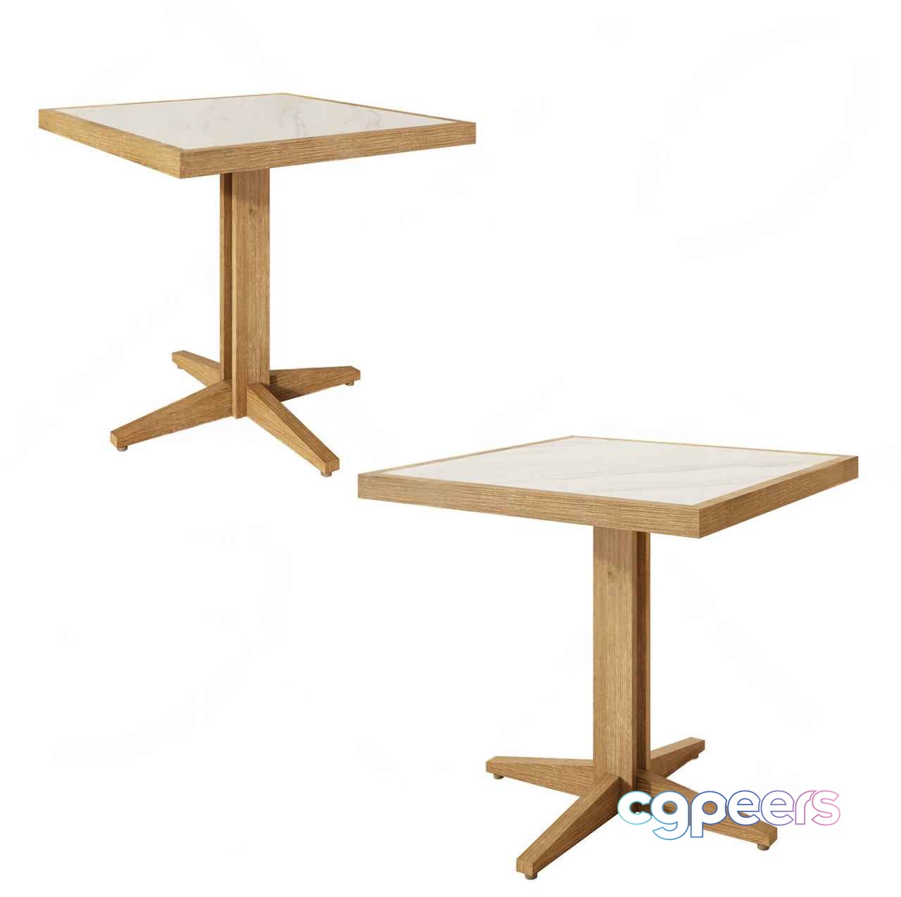 Small Wooden Tables 3D Model - 19516 - VRAY Render Small Wooden Tables 3D Model - 19516 - VRAY Render