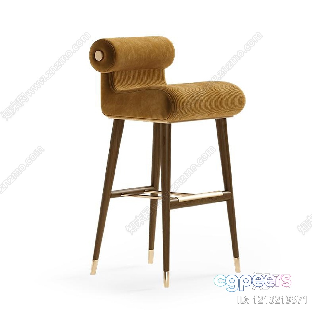 Modern Bar Stool 3D Model - 6190 - VRAY Render