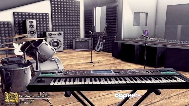 3D Game Assets - RECORDING STUDIO Low-poly 3D Game Assets - RECORDING STUDIO Low-poly