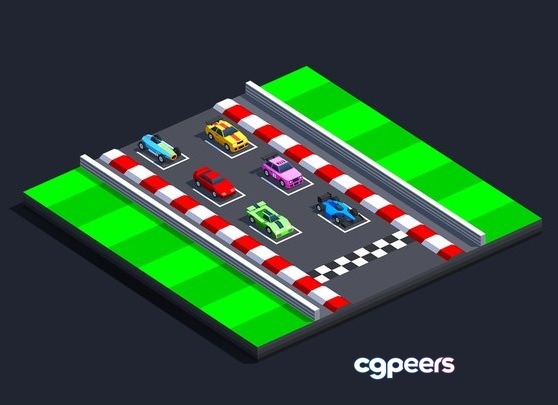 3D Game Assets - Casual Vehicles Pack Track 3D Game Assets - Casual Vehicles Pack Track