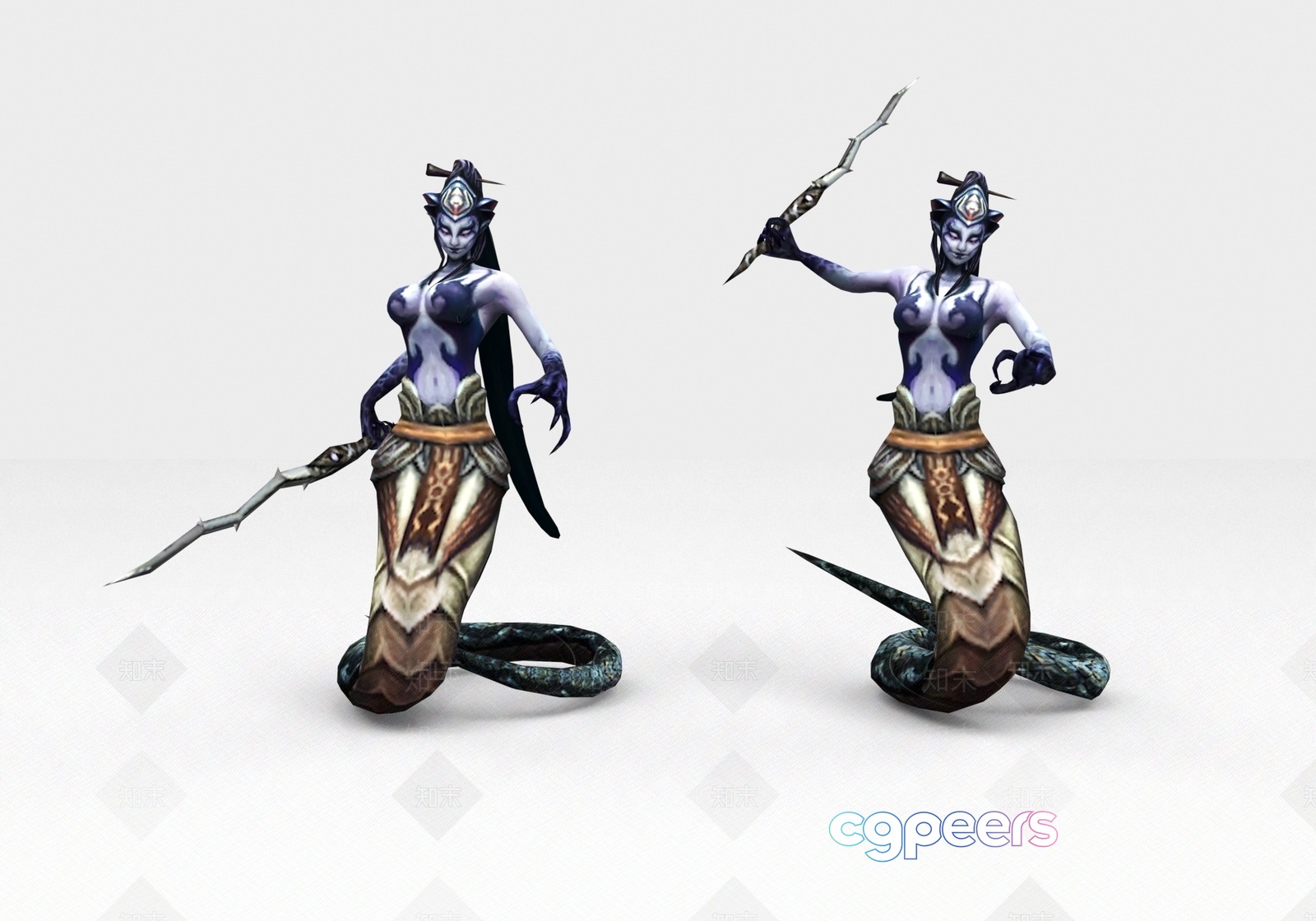 Ancient Female Warrior 3D Model - 6106 - VRAY Render