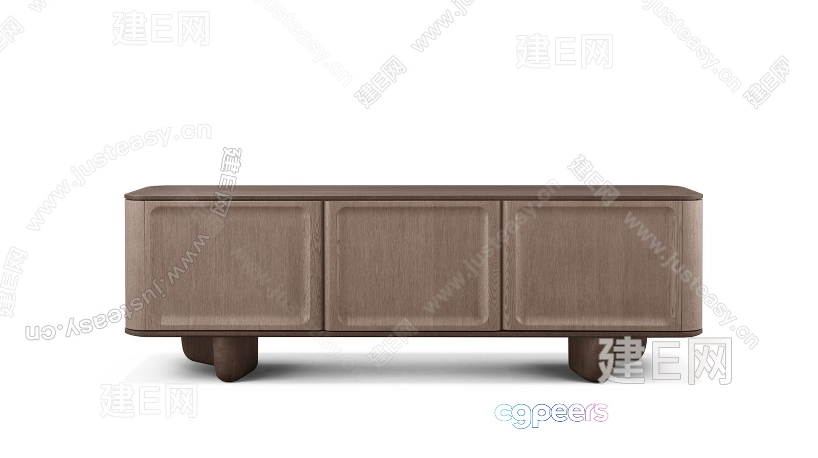 A Brown Cabinet 3D Model - 13914 - VRAY Render
