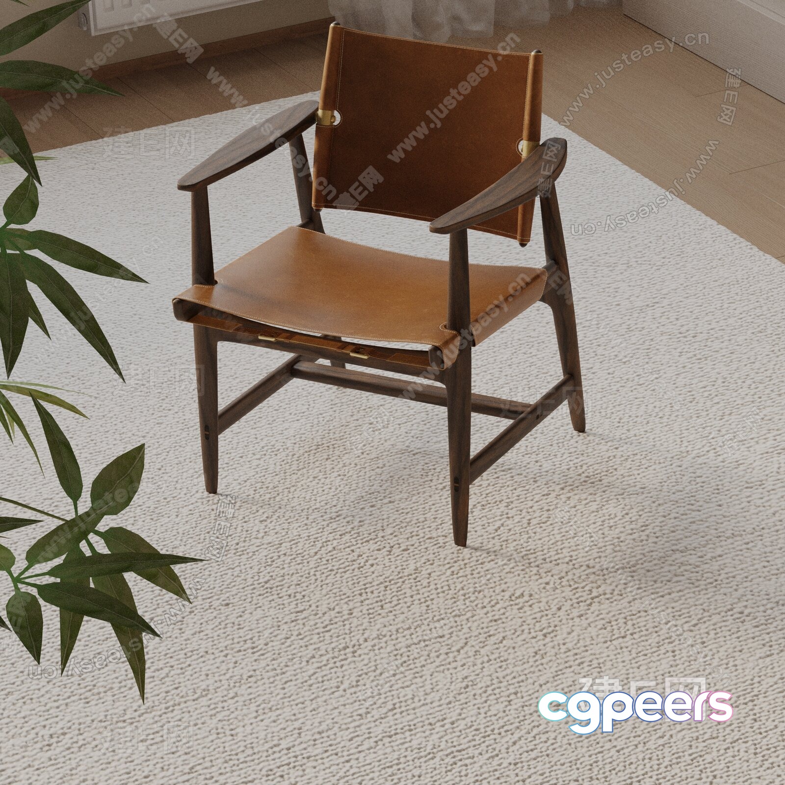 Wooden Chair 3D Model - 8836 - VRAY Render