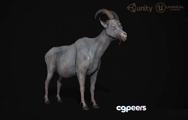 3D Game Assets - Horror Goat Low-poly 3D Game Assets - Horror Goat Low-poly
