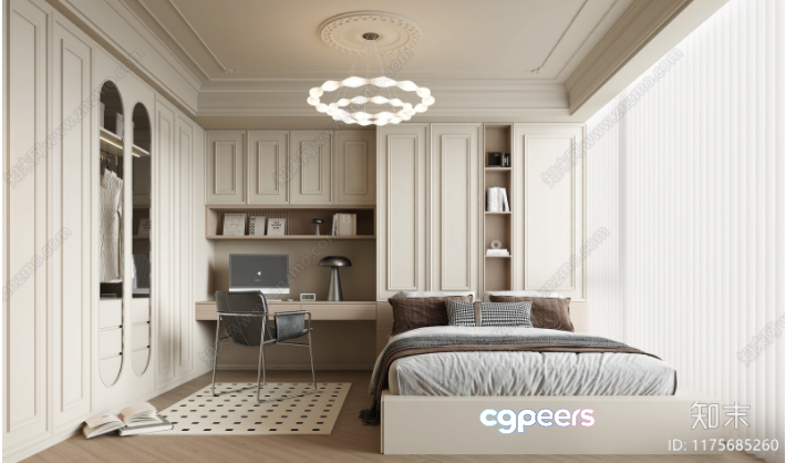 Cozy Bedroom 3D Model - 2732 - VRAY Render Cozy Bedroom 3D Model - 2732 - VRAY Render