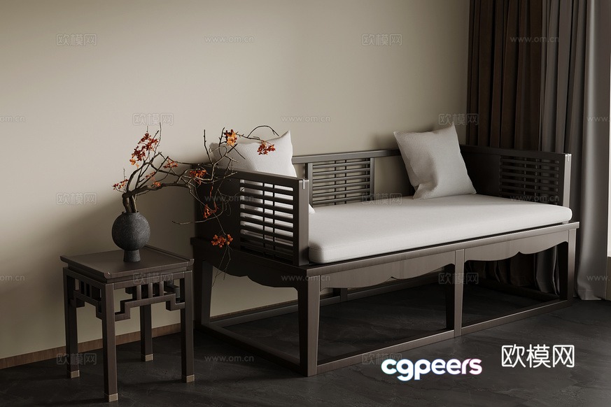 Modern Asian-Style Furniture 3D Model - 14580 - VRAY Render Modern Asian-Style Furniture 3D Model - 14580 - VRAY Render